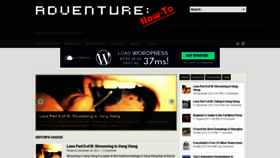 What Adventurehowto.com website looked like in 2019 (4 years ago)