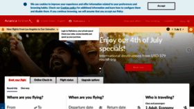What Avianca.com website looked like in 2019 (4 years ago)