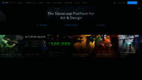 What Artstation.com website looked like in 2019 (4 years ago)
