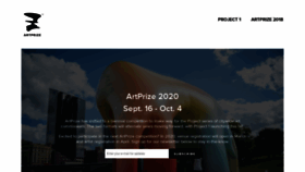 What Artprize.org website looked like in 2019 (4 years ago)