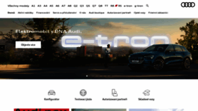What Audi.cz website looked like in 2019 (4 years ago)