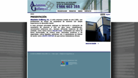 What Aluminiosguillarey.es website looked like in 2019 (4 years ago)