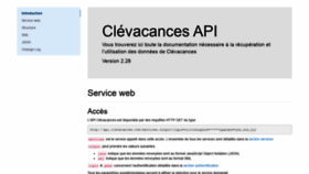 What Api.clevacances.com website looked like in 2019 (4 years ago)