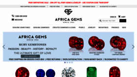 What Africagems.com website looked like in 2019 (4 years ago)