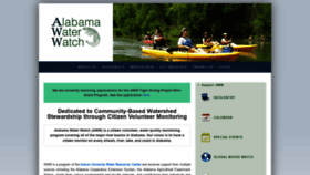 What Alabamawaterwatch.org website looked like in 2019 (4 years ago)