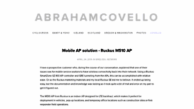 What Abrahamcovello.com website looked like in 2019 (4 years ago)