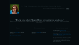 What Amandahaddaway.com website looked like in 2019 (4 years ago)