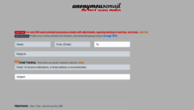 What Anonymousemail.me website looked like in 2019 (4 years ago)