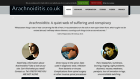 What Arachnoiditis.co.uk website looked like in 2019 (4 years ago)