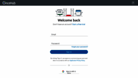 What Account.oncehub.com website looked like in 2019 (4 years ago)