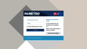 What Ava.fametro.edu.br website looked like in 2019 (4 years ago)
