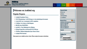 What Arakhne.org website looked like in 2019 (4 years ago)
