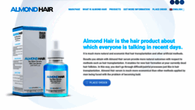 What Almondhair.com website looked like in 2019 (4 years ago)