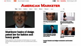 What Americanmarketer.com website looked like in 2019 (4 years ago)