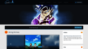 What Animecloud.org website looked like in 2019 (4 years ago)