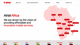 What Africa.airtel.com website looked like in 2019 (4 years ago)