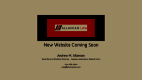 What Allamianlaw.com website looked like in 2019 (4 years ago)