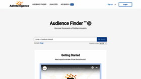 What Adintelligence.io website looked like in 2019 (4 years ago)