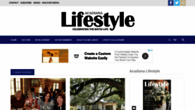 What Acadianalifestyle.com website looked like in 2019 (4 years ago)