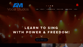 What Amvocalstudios.com website looked like in 2019 (4 years ago)