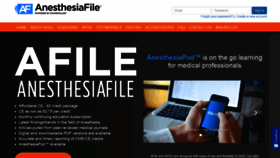 What Anesthesiafile.com website looked like in 2019 (4 years ago)