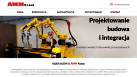 What Ammrobot.pl website looked like in 2019 (4 years ago)