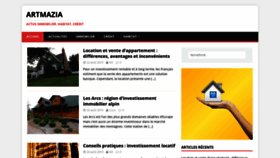 What Artmazia.fr website looked like in 2019 (4 years ago)