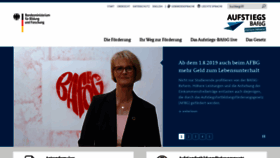 What Aufstiegs-bafoeg.de website looked like in 2019 (4 years ago)