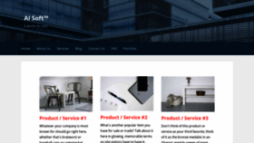 What Aisoft.com website looked like in 2019 (5 years ago)