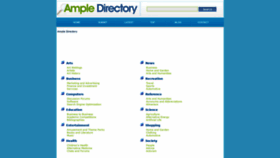 What Ampledirectory.com website looked like in 2019 (4 years ago)