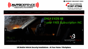 What Autodefence.co.uk website looked like in 2019 (4 years ago)