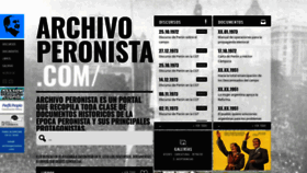 What Archivoperonista.com website looked like in 2019 (4 years ago)