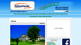 What Aktivpihenes.hu website looked like in 2019 (4 years ago)