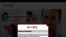 What Anjrajgroup.com website looked like in 2019 (4 years ago)