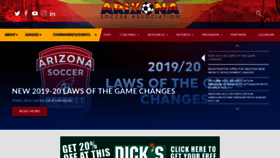 What Azyouthsoccer.org website looked like in 2019 (4 years ago)