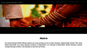 What Aryasamajmandirrohini.com website looked like in 2019 (4 years ago)