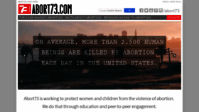 What Abort73.com website looked like in 2019 (4 years ago)