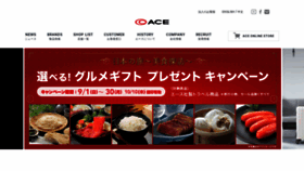 What Ace.jp website looked like in 2019 (4 years ago)