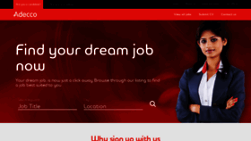 What Adecco.co.in website looked like in 2019 (4 years ago)