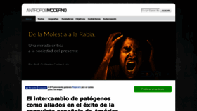 What Antroposmoderno.com website looked like in 2019 (4 years ago)