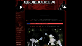 What Animalliberationfront.com website looked like in 2019 (4 years ago)