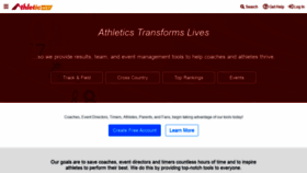 What Athletic.net website looked like in 2019 (4 years ago)