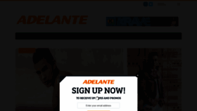 What Adelantemagazine.com website looked like in 2019 (4 years ago)