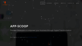 What App-scoop.com website looked like in 2019 (4 years ago)