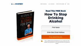 What Alcoholmastery.com website looked like in 2019 (4 years ago)