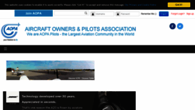 What Aopa.co.uk website looked like in 2019 (4 years ago)