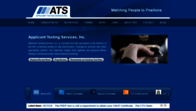 What Applicanttesting.com website looked like in 2019 (4 years ago)