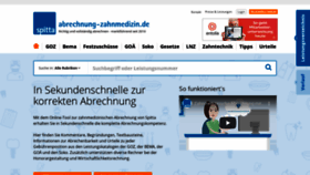 What Abrechnung-zahnmedizin.de website looked like in 2019 (4 years ago)