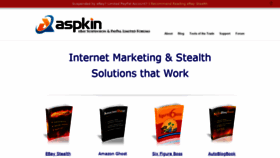 What Aspkin.com website looked like in 2019 (4 years ago)