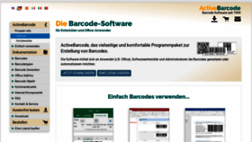 What Activebarcode.de website looked like in 2019 (4 years ago)